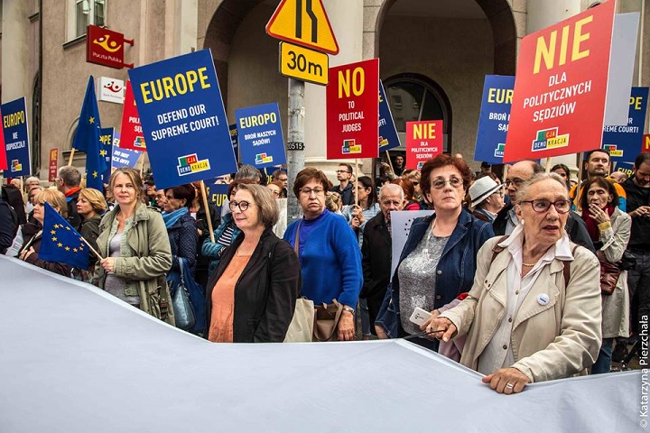 Demonstracja "Europo, nie odpuszczaj" w Warszawie, 26.06.2018