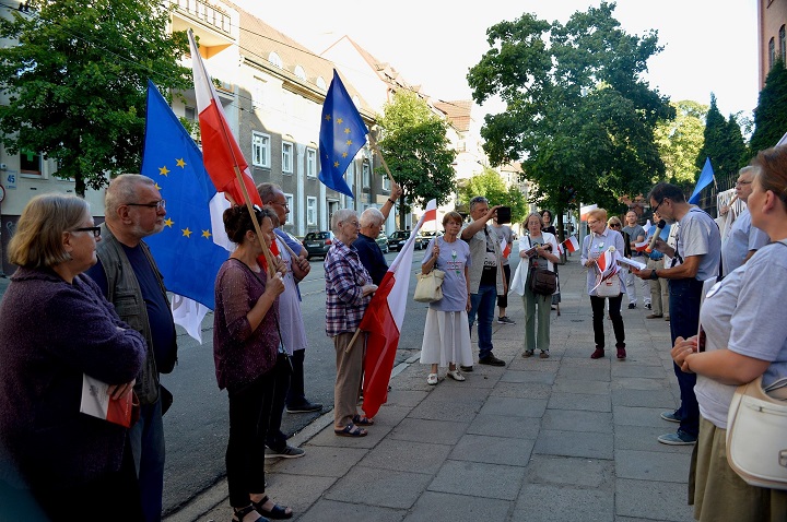 Demonstracja w obronie Sądu Najwyższego w Gorzowie Wlkp., 3.07.2018