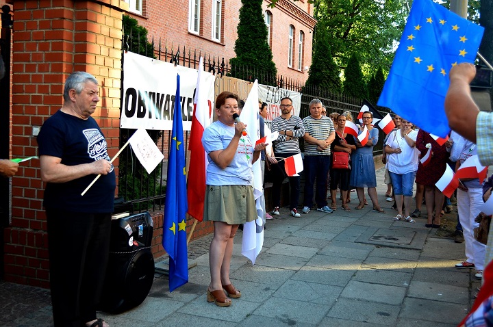 Demonstracja w obronie Sądu Najwyższego w Gorzowie Wlkp., 3.07.2018