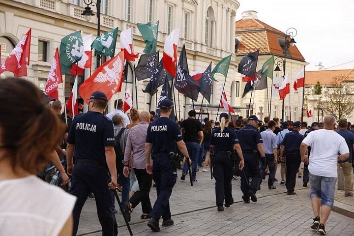 ONR w IV Marszu Zwycięstwa Rzeczypospolitej, Warszawa 15 sierpnia 2018 